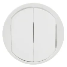 LEGRAND Céliane Enjoliveur interrupteur double blanc - 068002