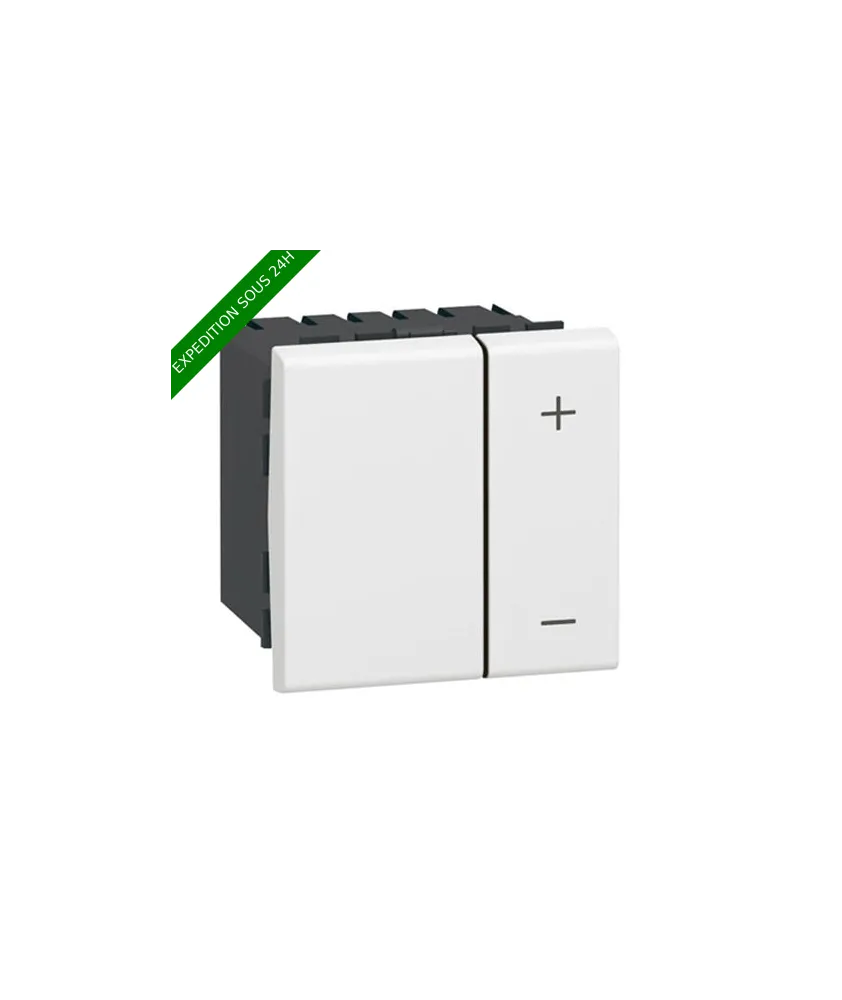 LEGRAND Mosaic Ecovariateur sans neutre toutes charges blanc – 078407