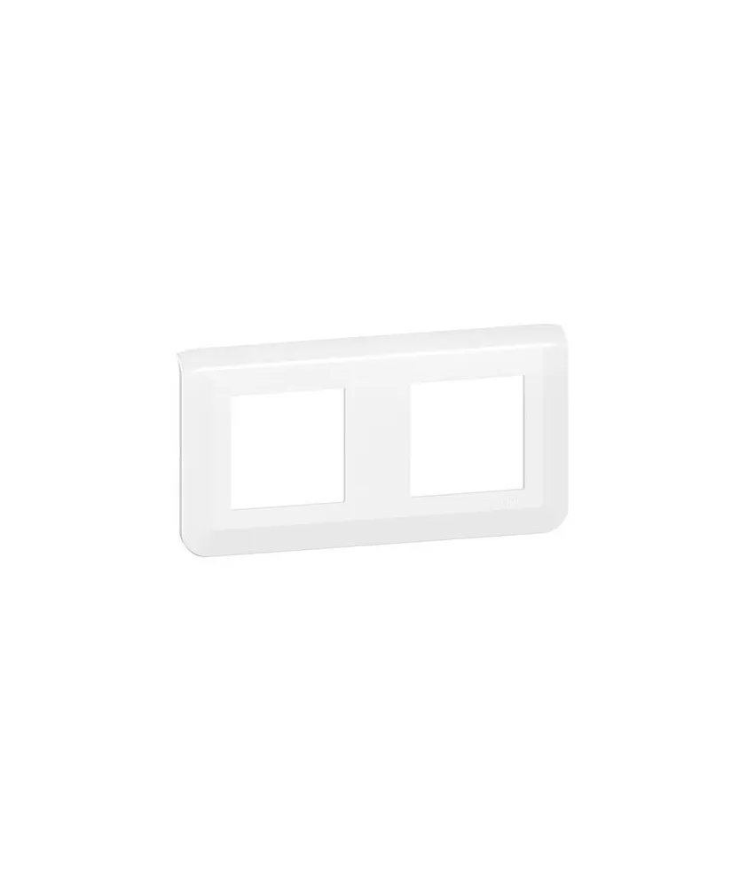 LEGRAND Mosaic Plaque double horizontale Blanc - 078804L