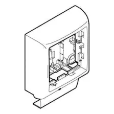 Cadre simple Appareillage Saillie Legrand - Pour moulure Keva 50x20mm - Blanc