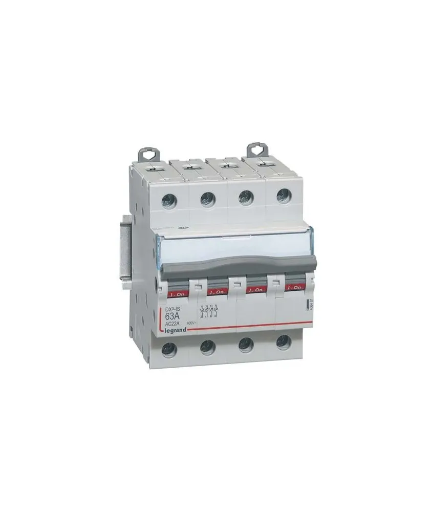 LEGRAND DX3 Interrupteur sectionneur tétrapolaire 400V 63A - 406481