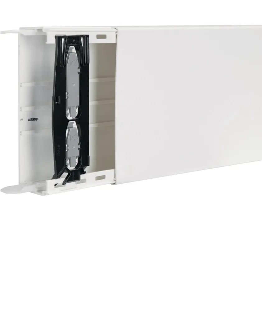 Goulotte de distribution cloisonnable lifea LFF 60x190mm PVC Blanc