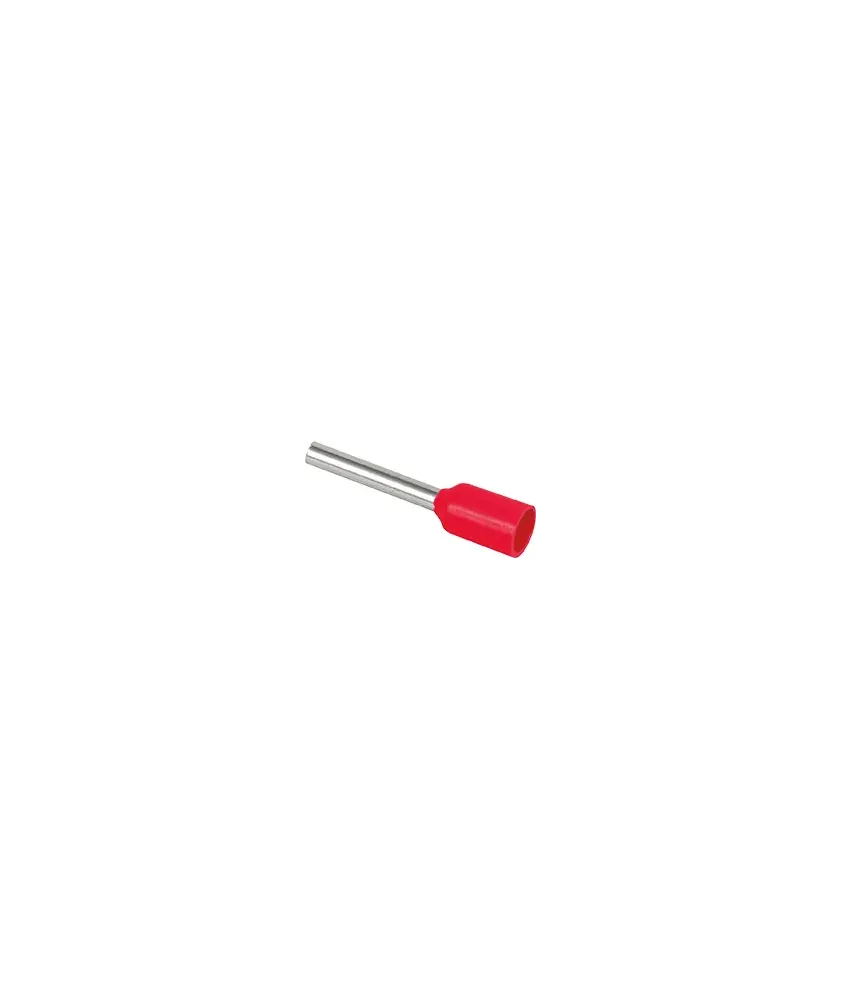 Embout pour fil souple section 1MM rouge