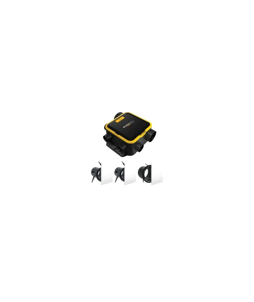 Kit VMC simple flux Aldes EasyHOME Autoréglable compact avec grille de ventilation colorline