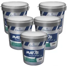 Peinture professionnelle GUITTET MAT 78 HydroPlus super couvrant Blanc 15L - Pack x5