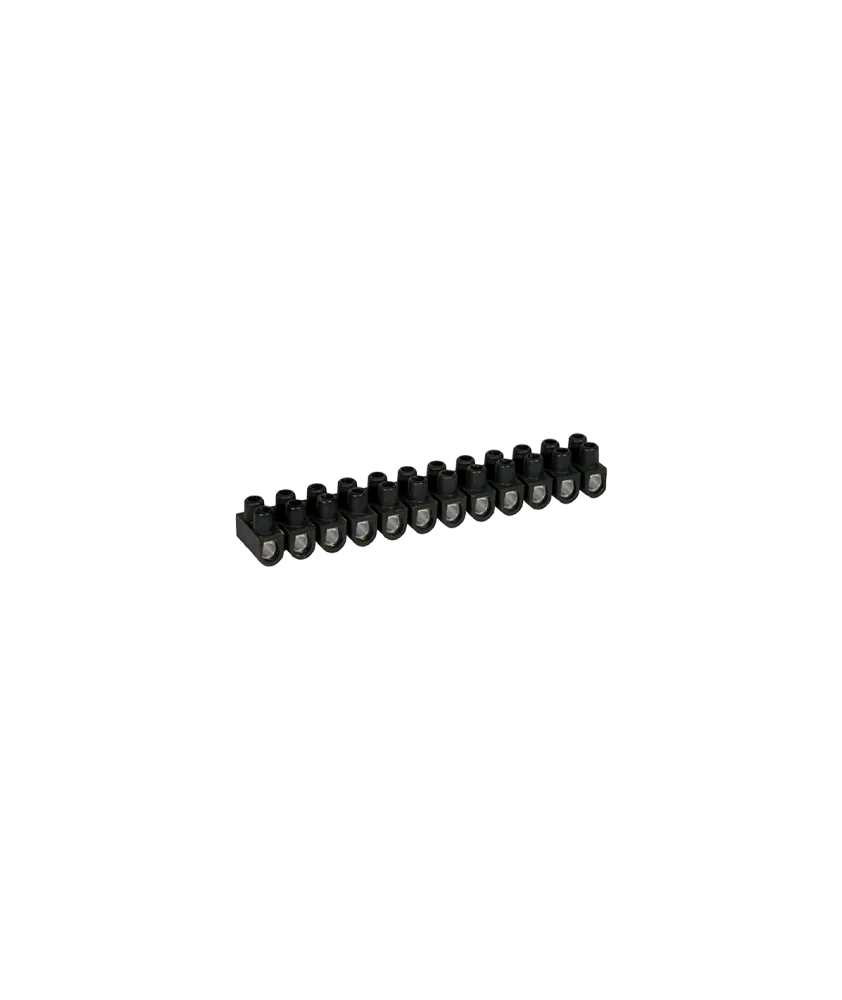 Barrette acier noire 25 mm² EUR'OHM 70010
