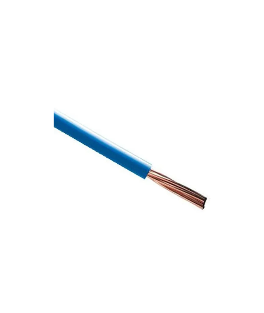 Fil électrique rigide H07VR 10mm² bleu - Prix au mètre